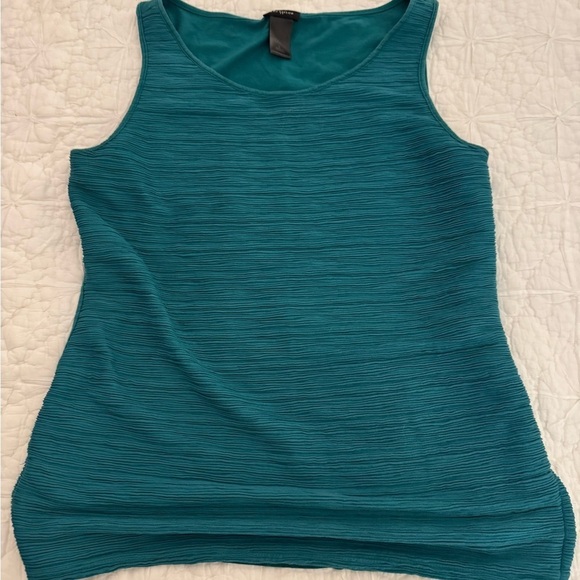 Ann Taylor Tank (Bundle 2) textured front Blue & Green. Size Small - Picture 6 of 9